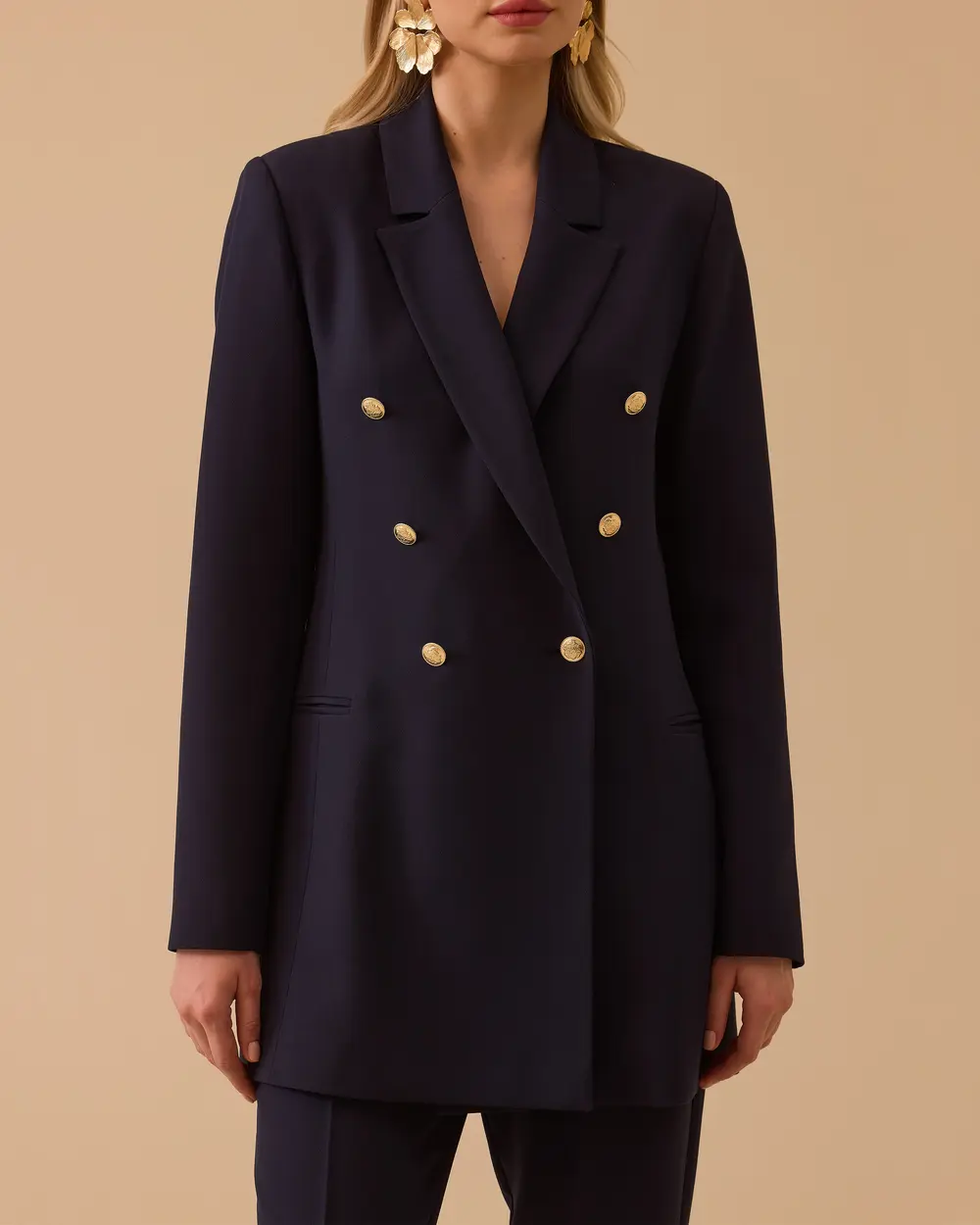 Kruvaze Klasik Ceket