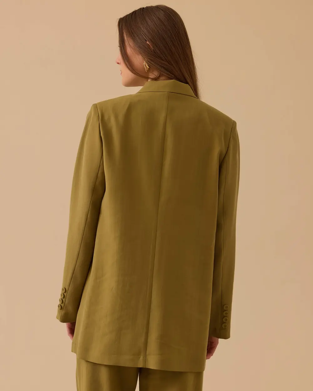 Tek Düğmeli Cepli Ceket