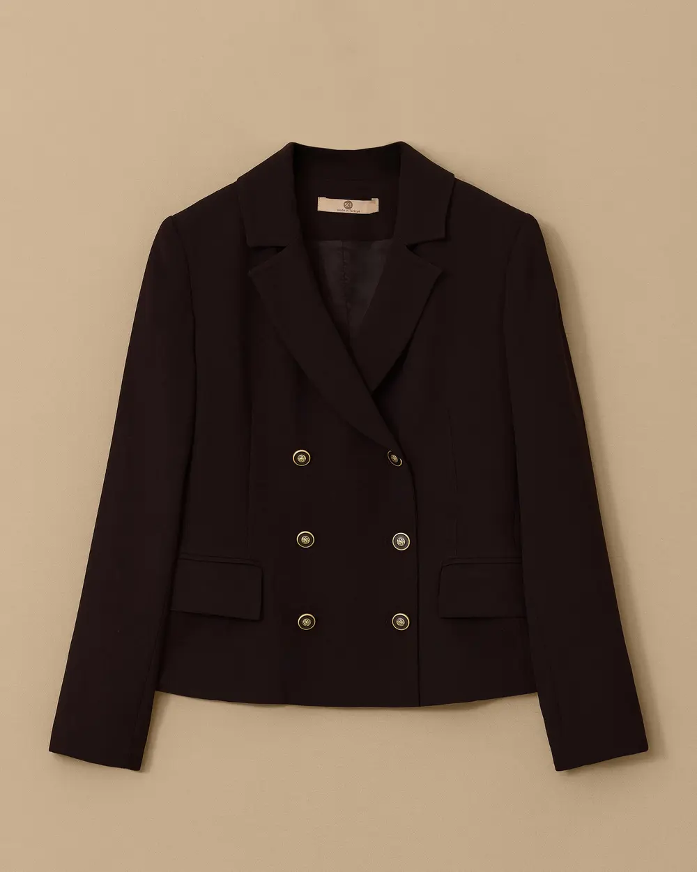 Double-breasted Jacket with Buttons