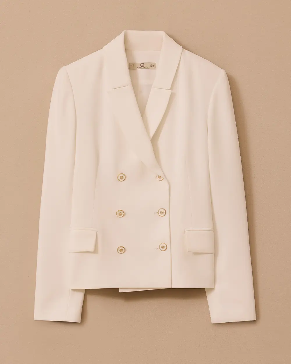 Düğmeli Kruvaze Ceket