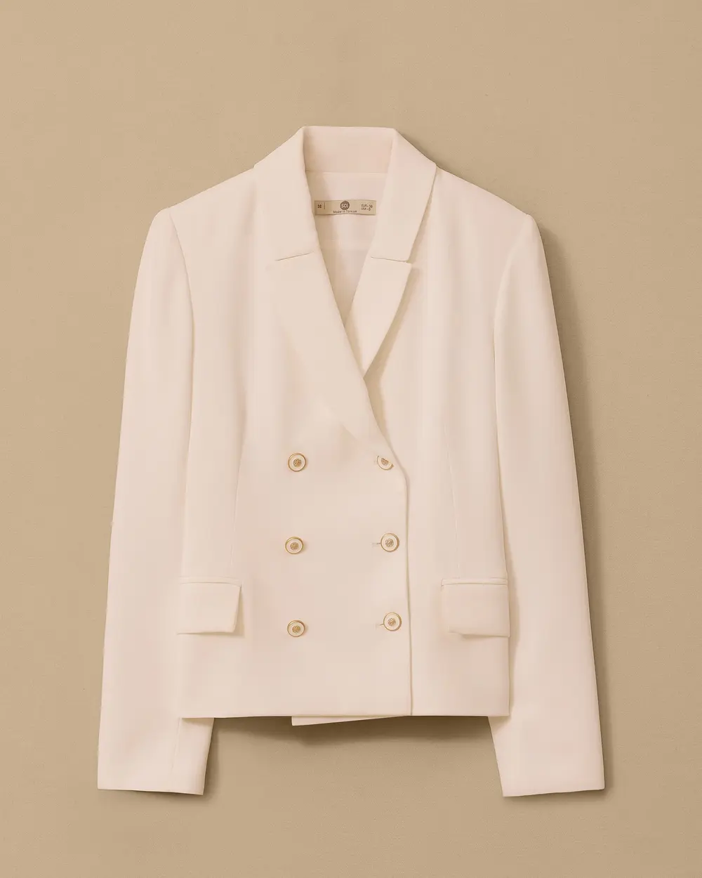 Double-breasted Jacket with Buttons