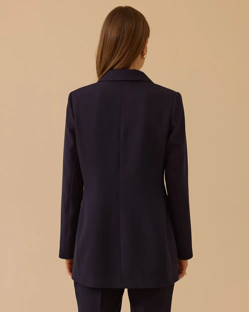 Tek Düğmeli Kruvaze Klasik Ceket