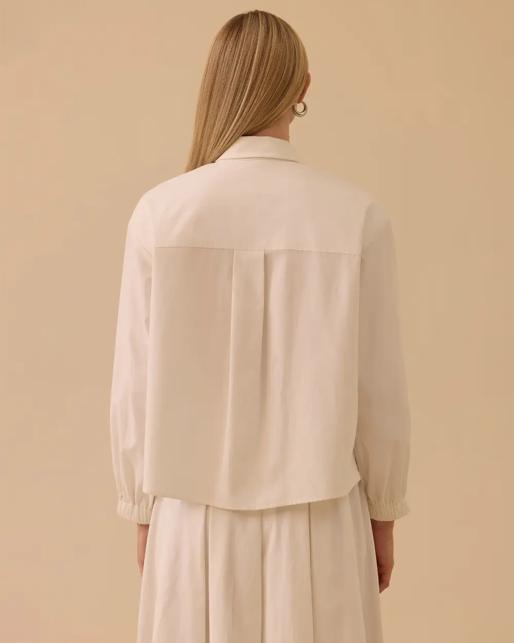 Woven Jacket with Stone Detailed Pockets