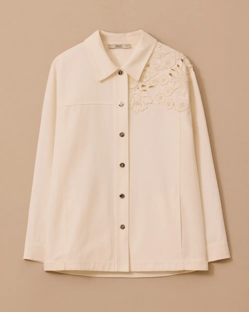 Nakışlı Koton Ceket