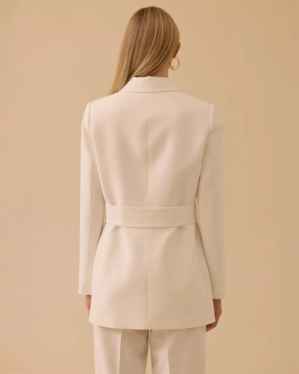 Double-breasted Collar Jacket with Darts