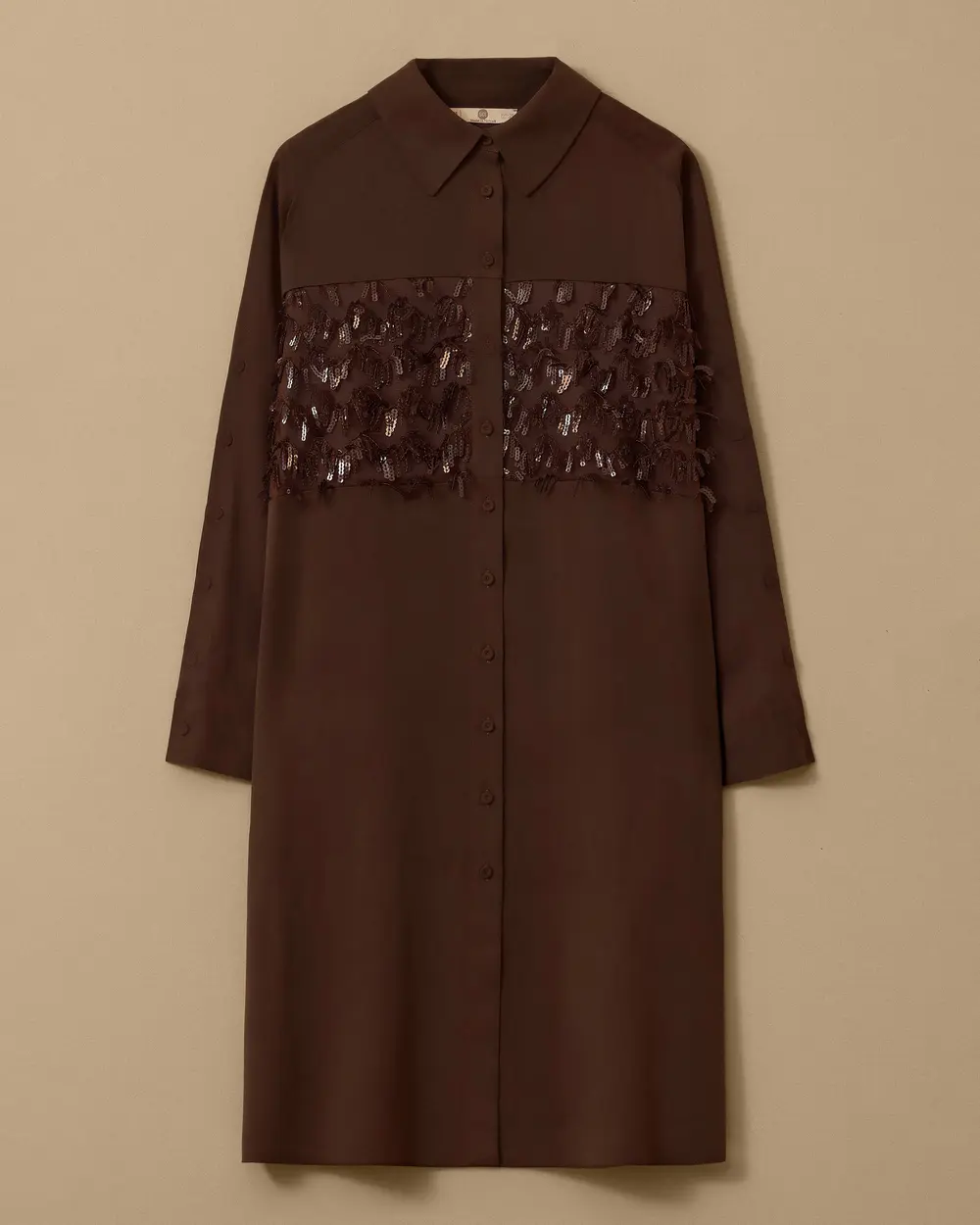 Long Tunic with Sequin Detail