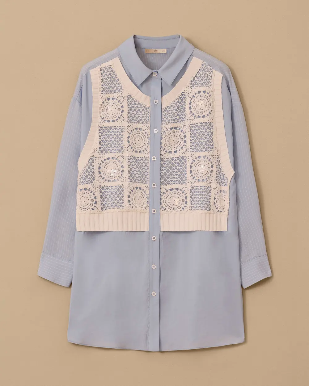 Layered Lace Detailed Tunic