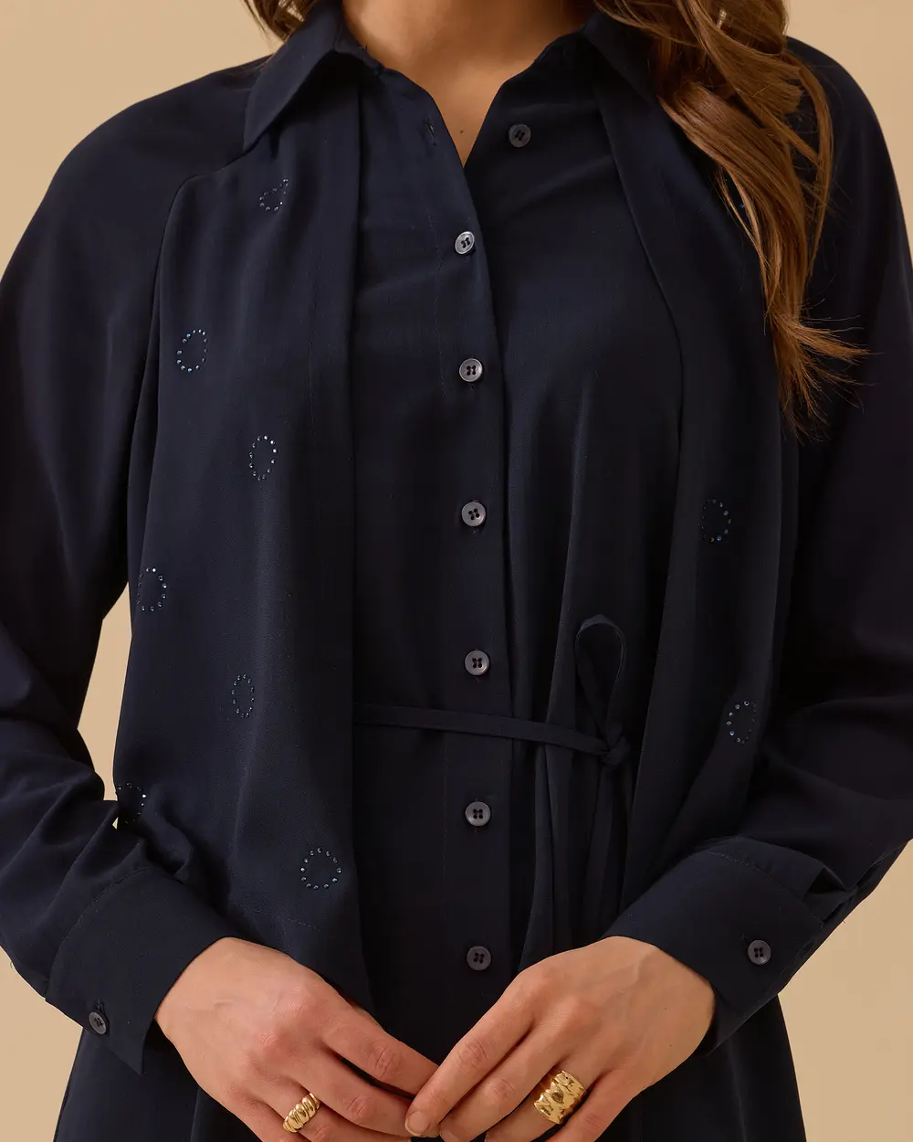 Katmanlı Bağlama Detaylı Tunik