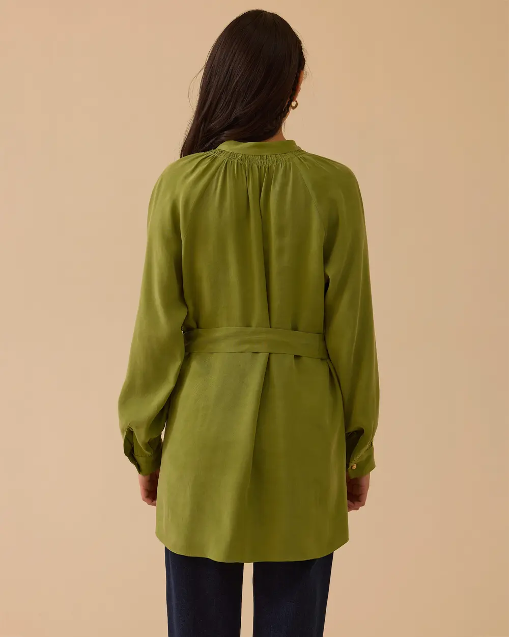 Hakim Yaka Kuşaklı Tunik