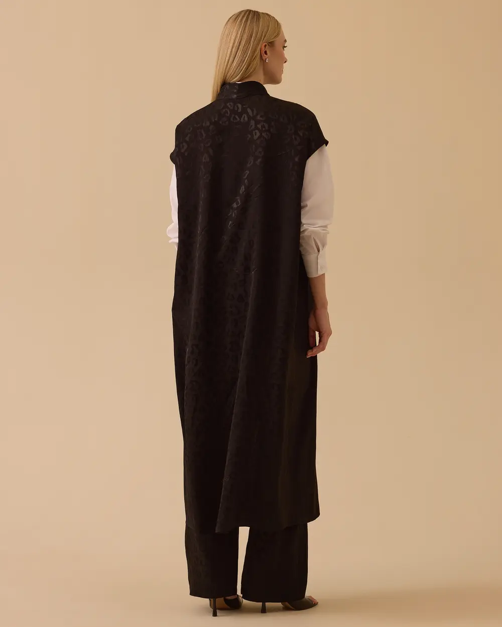 Leopar Desenli Kolsuz Jakar Tunik