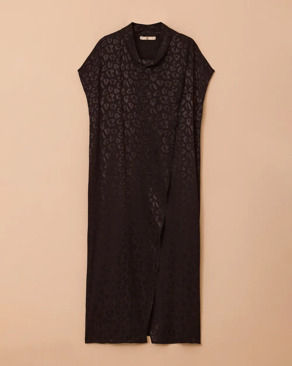 Leopar Desenli Kolsuz Jakar Tunik