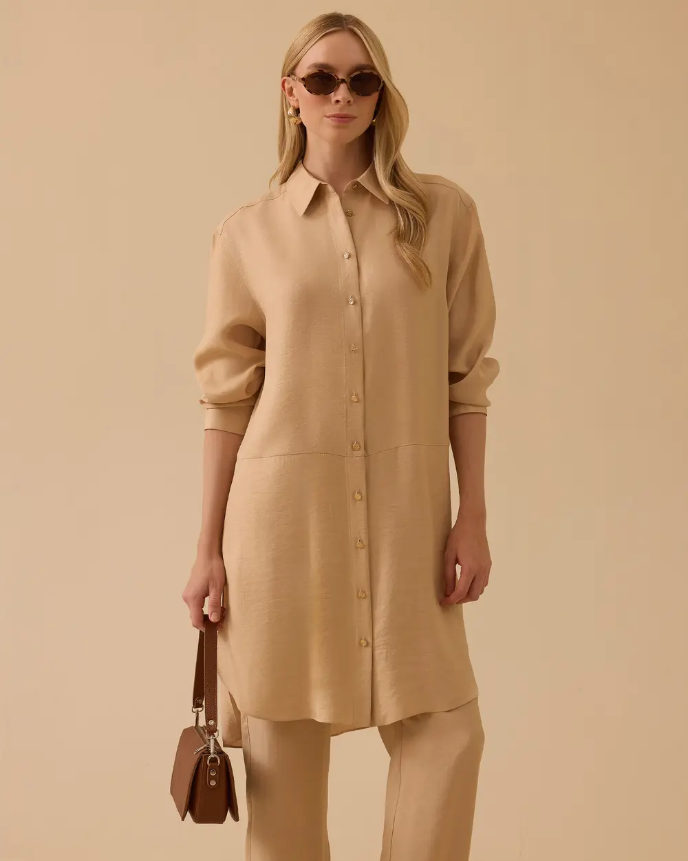 Relaxed Fit Long Shirt Tunic
