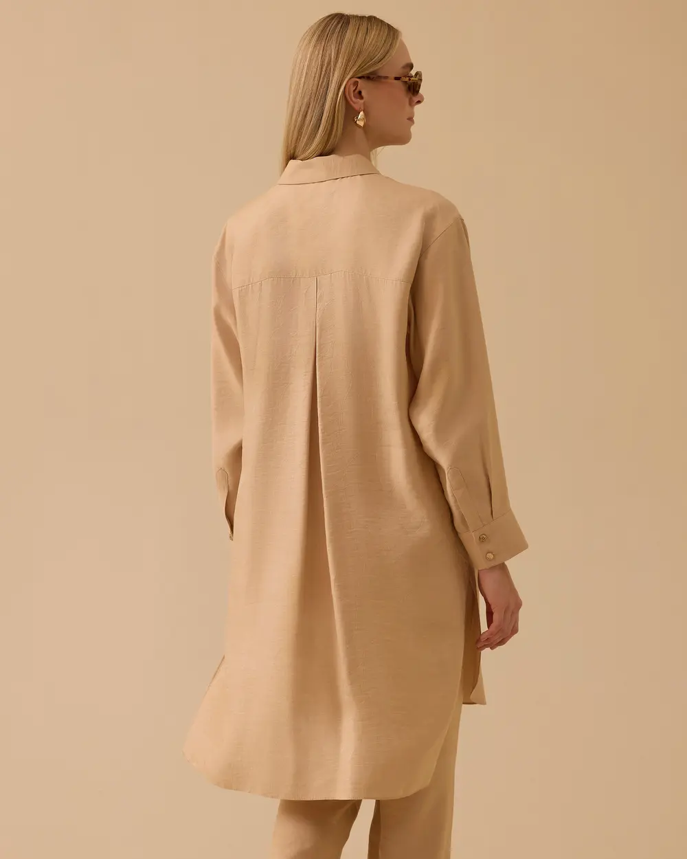 Relaxed Fit Long Shirt Tunic