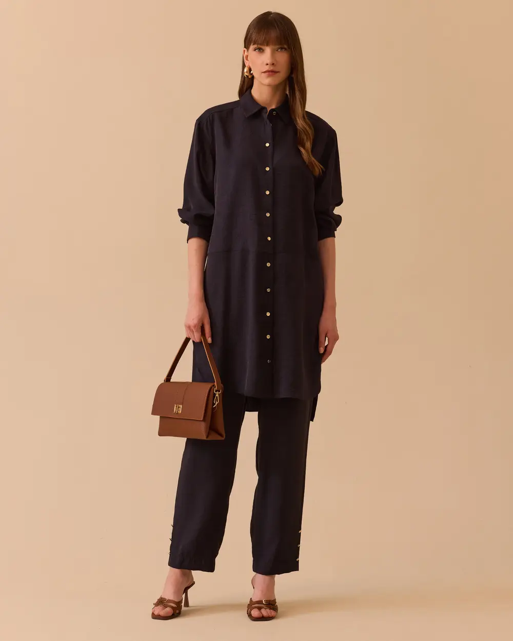 Relaxed Fit Long Shirt Tunic