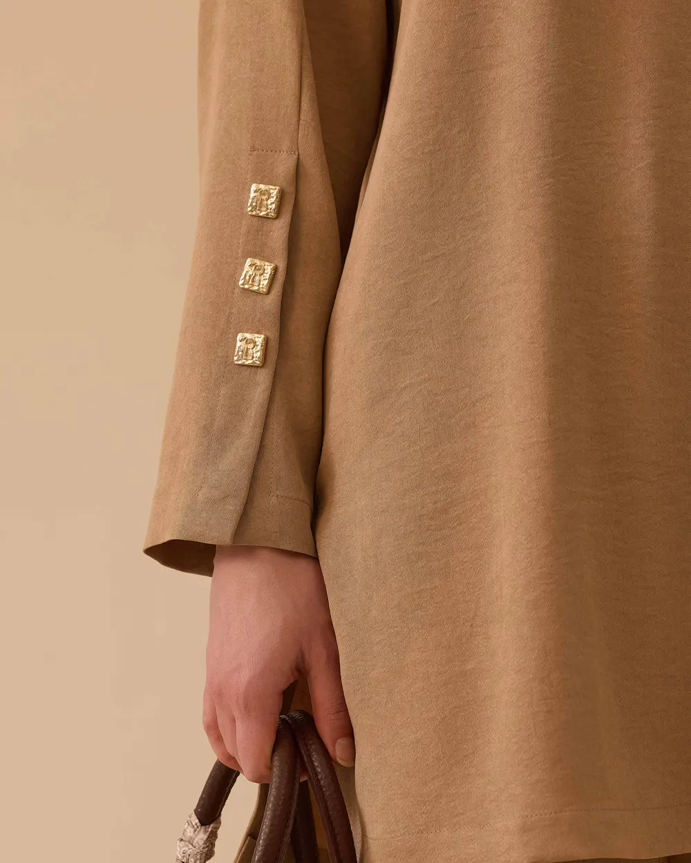 Round Neck Button Detailed Tunic