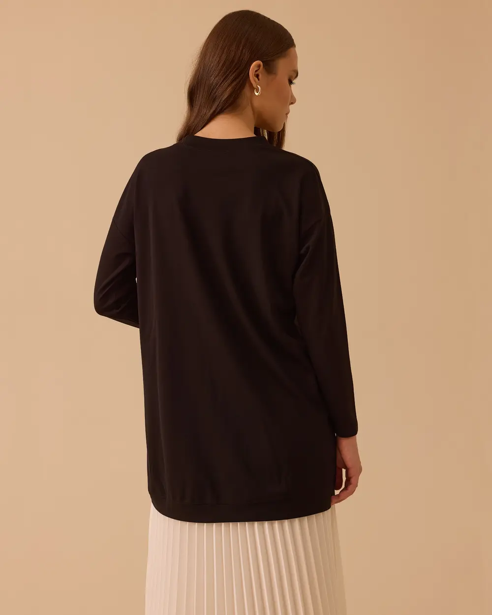 Yuvarlak Yaka Oversize Tunik