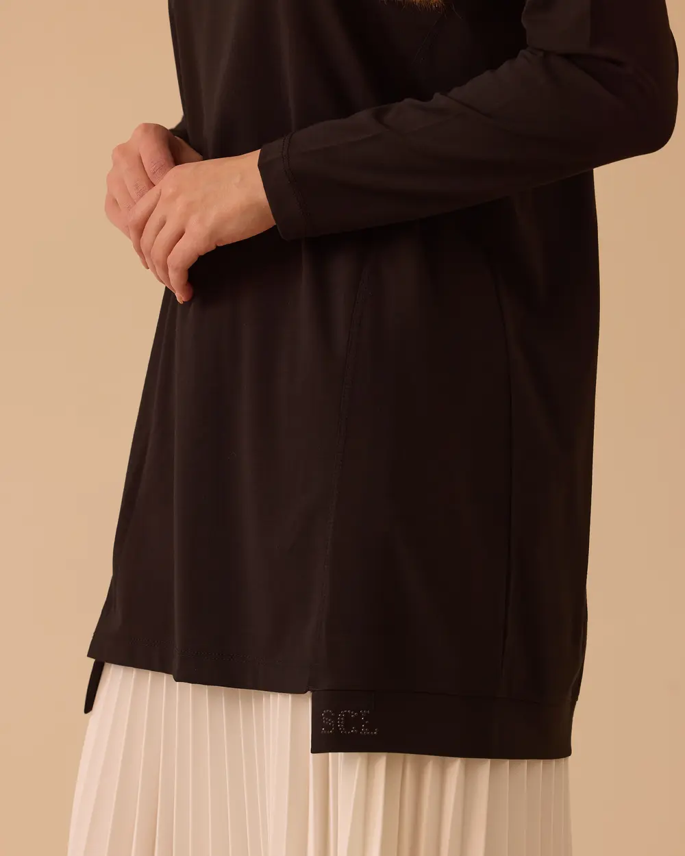Yuvarlak Yaka Oversize Tunik