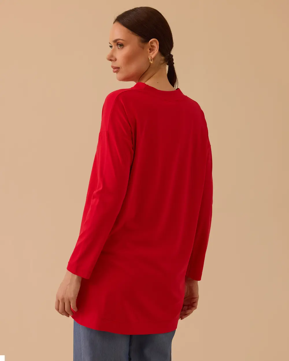 Yuvarlak Yaka Oversize Tunik