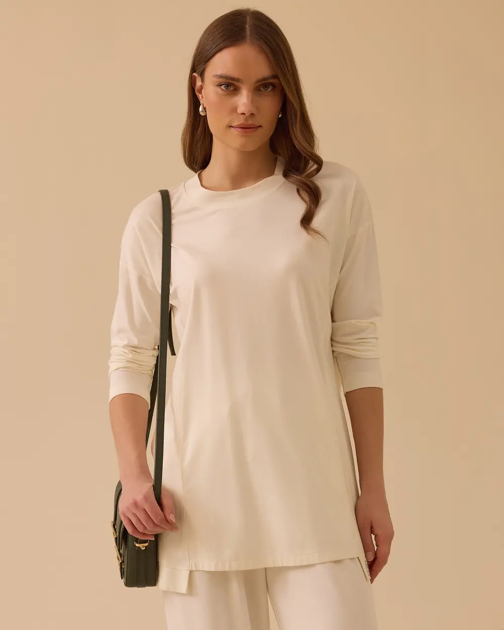 Yuvarlak Yaka Oversize Tunik