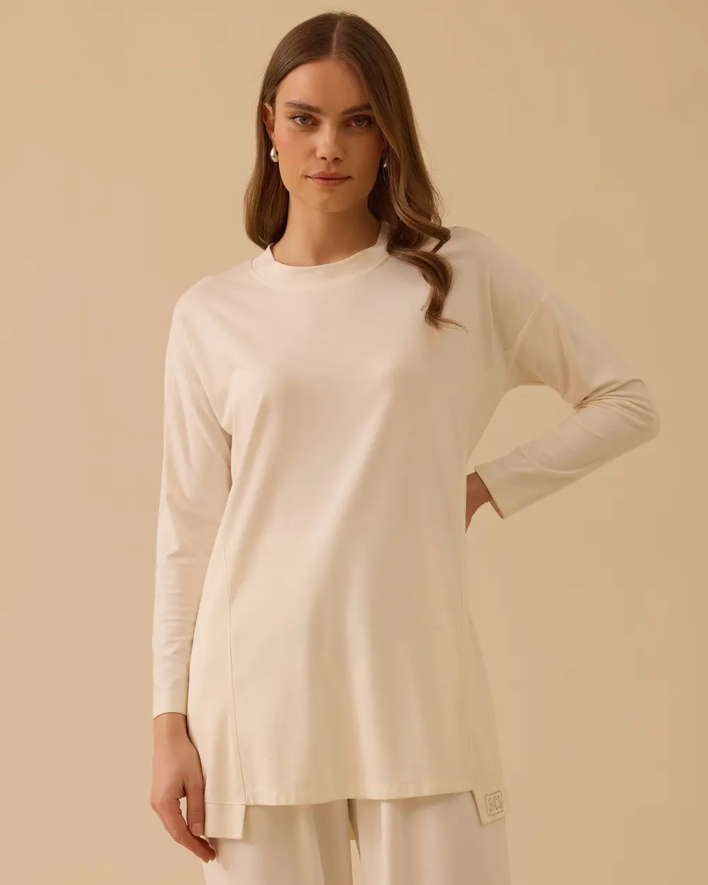 Yuvarlak Yaka Oversize Tunik