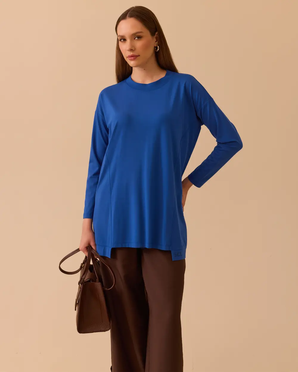 Yuvarlak Yaka Oversize Tunik