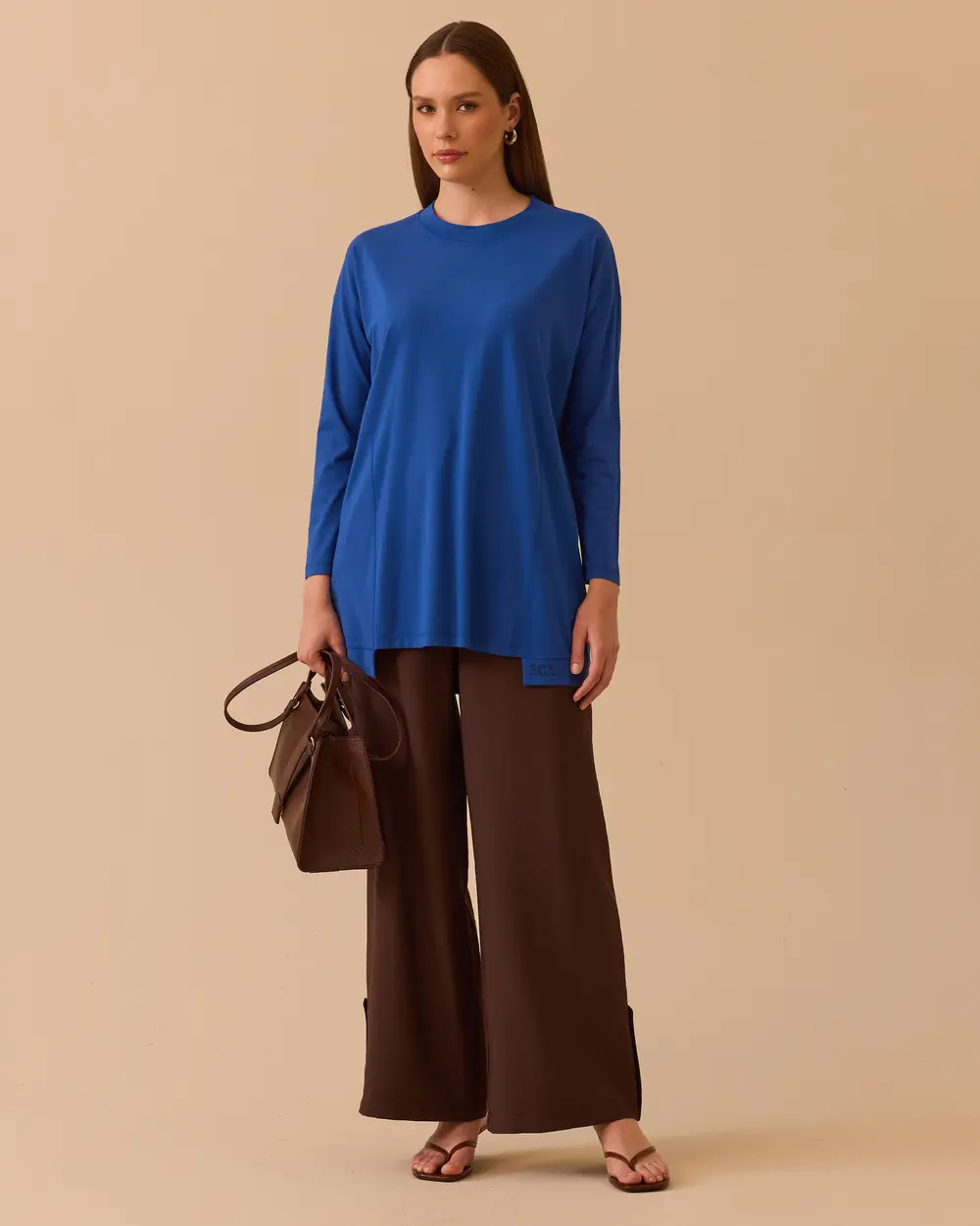 Yuvarlak Yaka Oversize Tunik