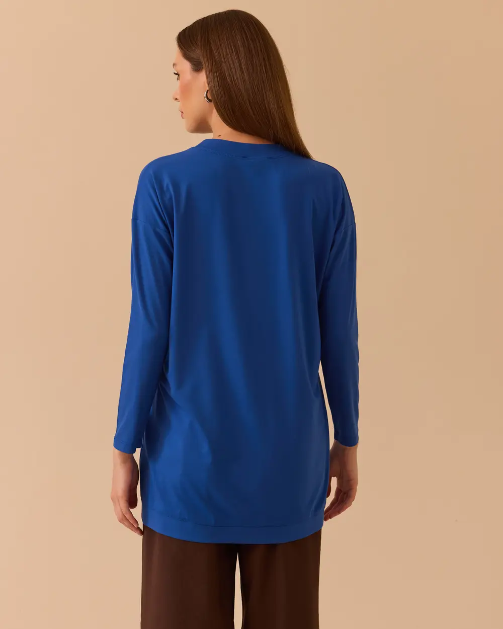 Yuvarlak Yaka Oversize Tunik