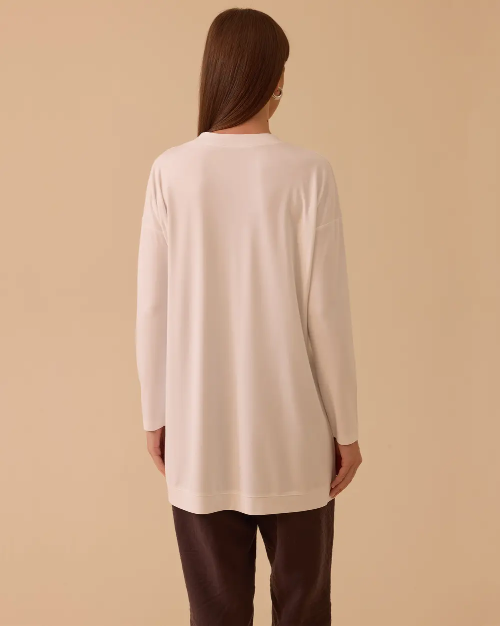 Yuvarlak Yaka Oversize Tunik