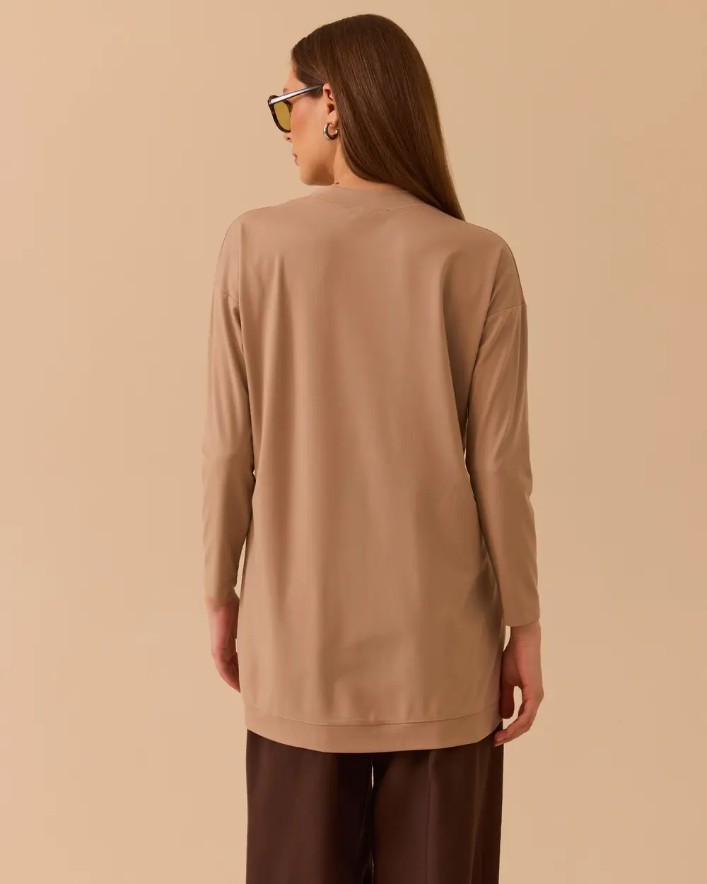 Yuvarlak Yaka Oversize Tunik
