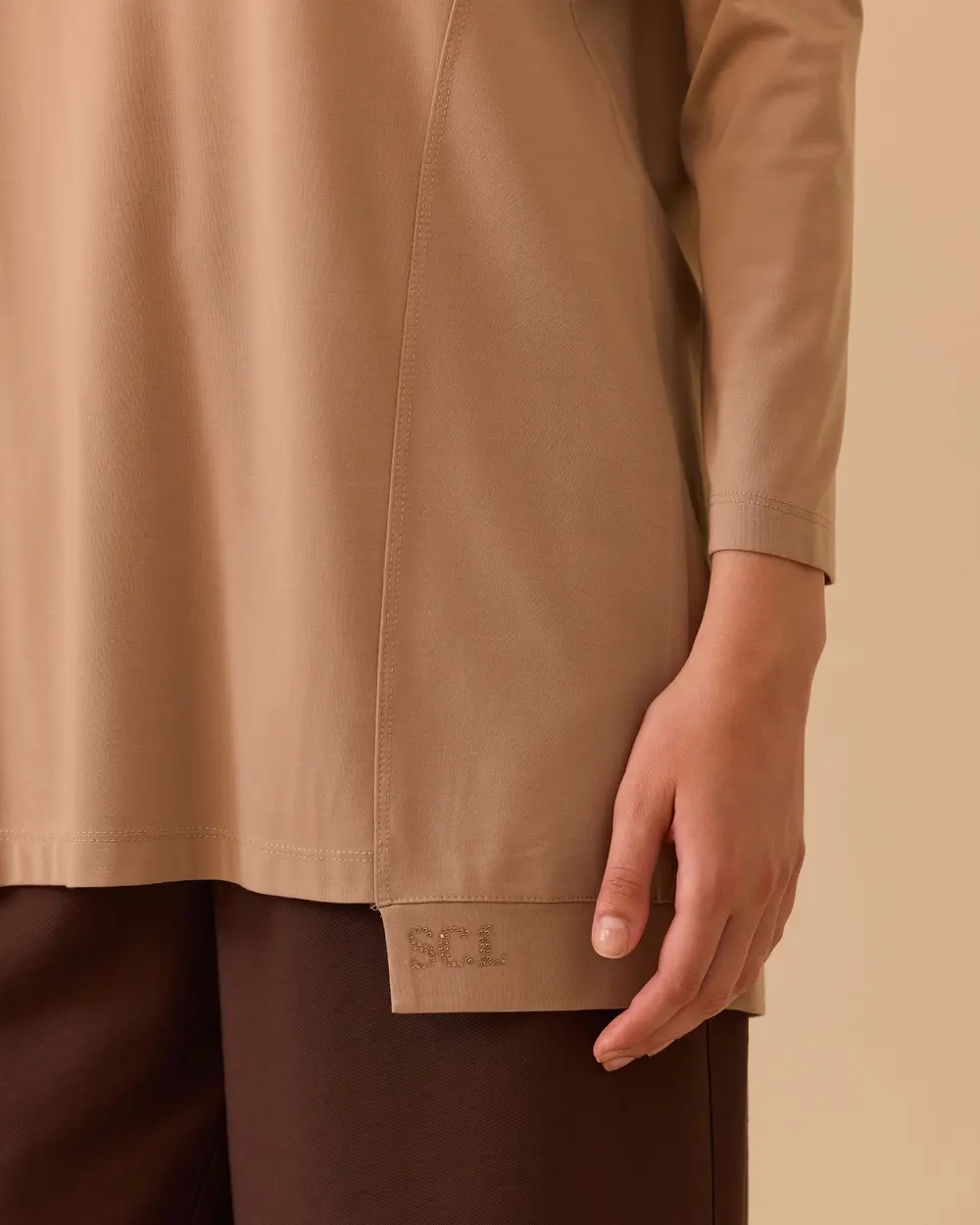 Yuvarlak Yaka Oversize Tunik