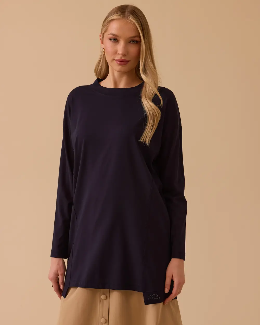 Yuvarlak Yaka Oversize Tunik