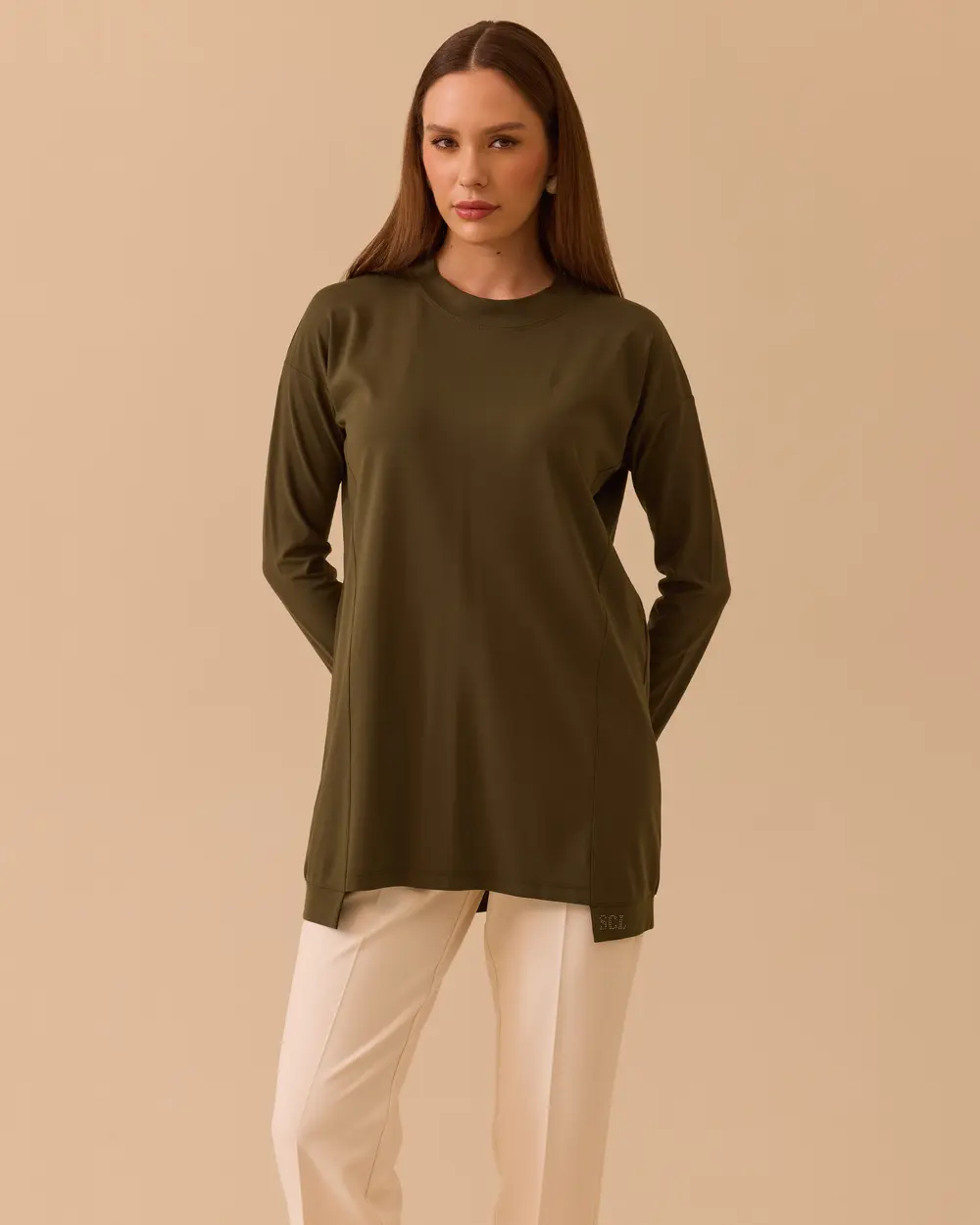 Yuvarlak Yaka Oversize Tunik