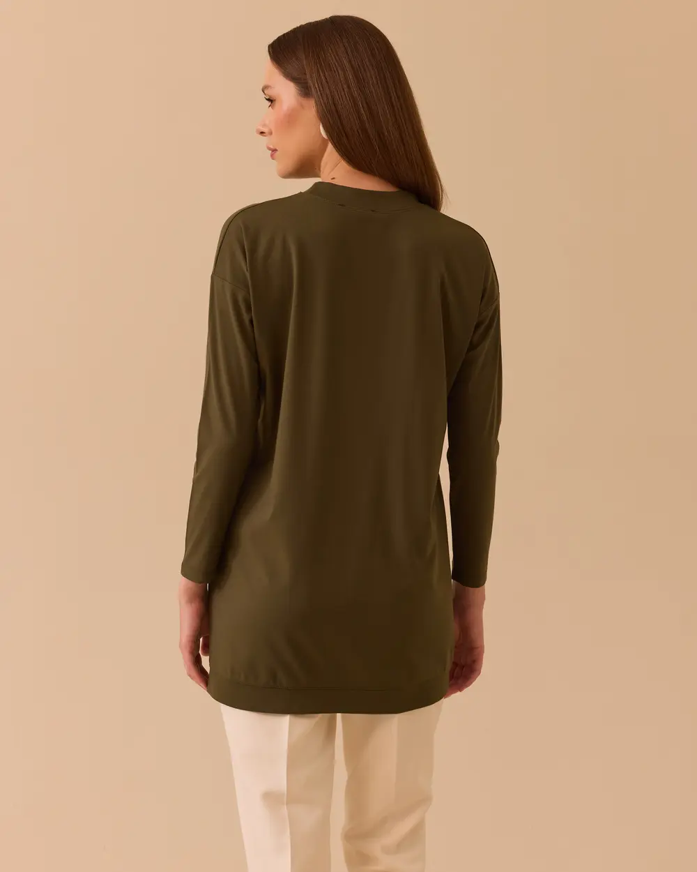 Yuvarlak Yaka Oversize Tunik