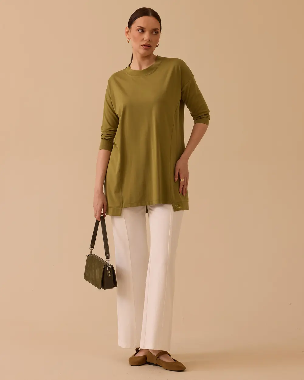 Yuvarlak Yaka Oversize Tunik