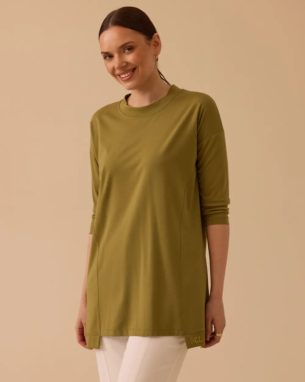 Yuvarlak Yaka Oversize Tunik