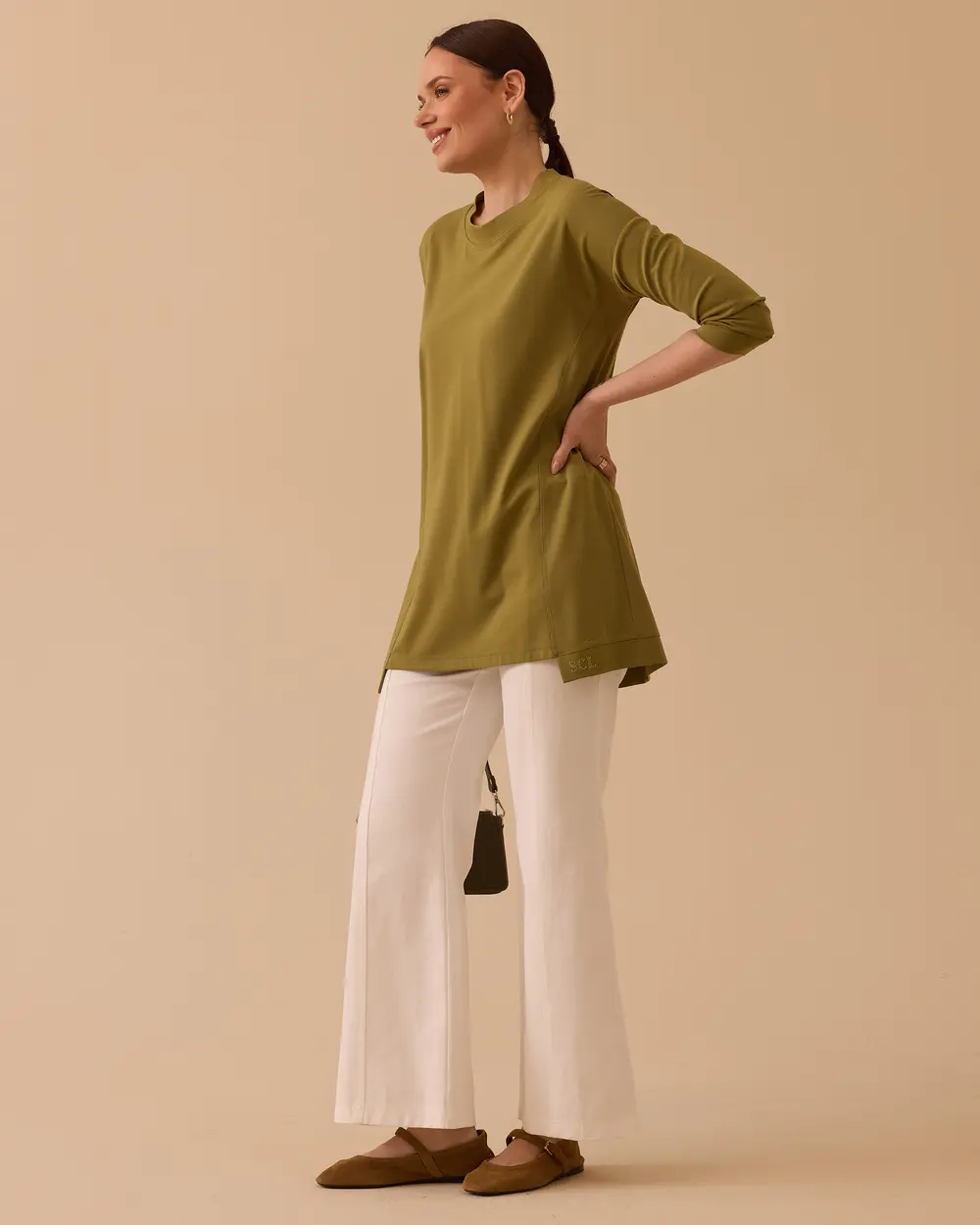 Yuvarlak Yaka Oversize Tunik