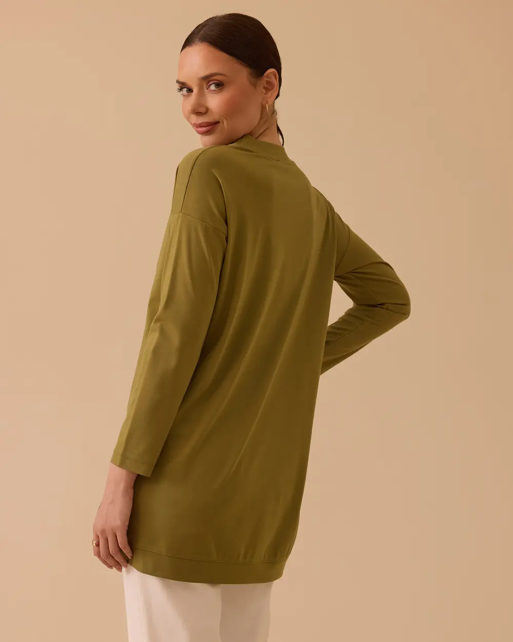 Yuvarlak Yaka Oversize Tunik