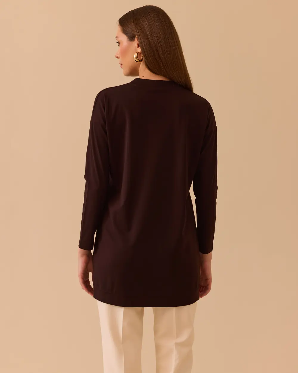 Yuvarlak Yaka Oversize Tunik