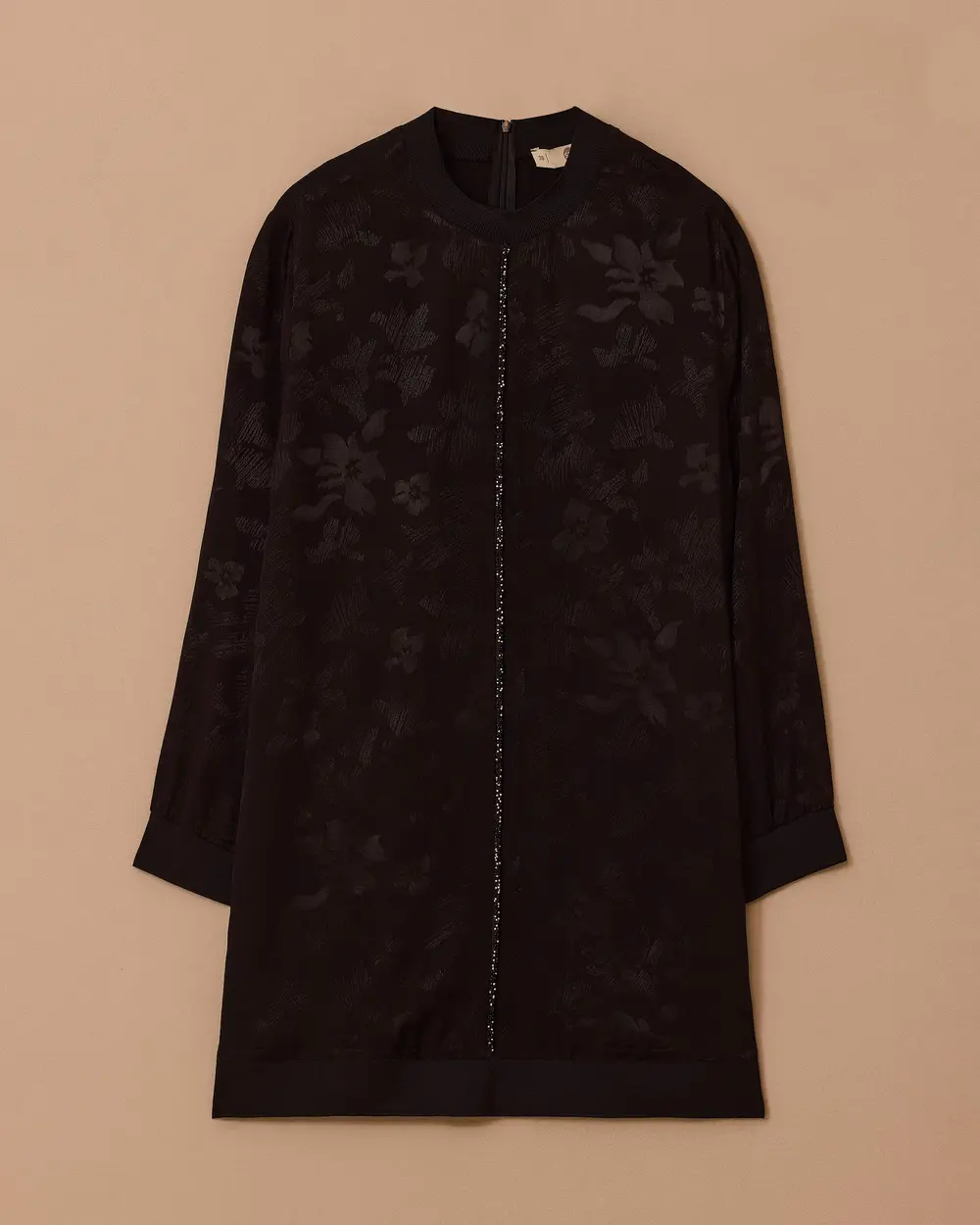Zero Neck Patterned Tunic