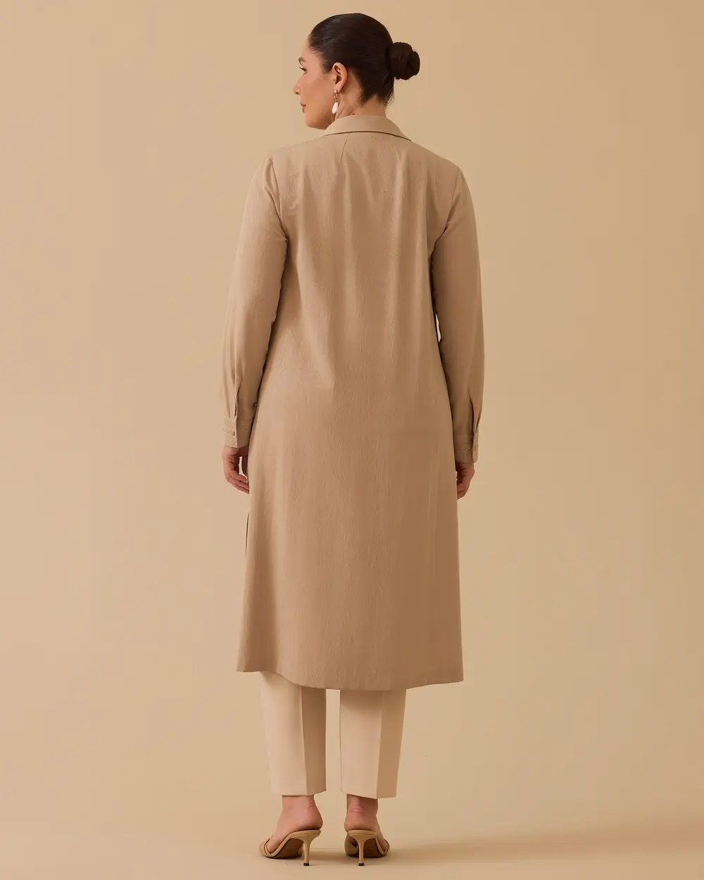 Büyük Beden Çiçek Desenli Uzun Tunik