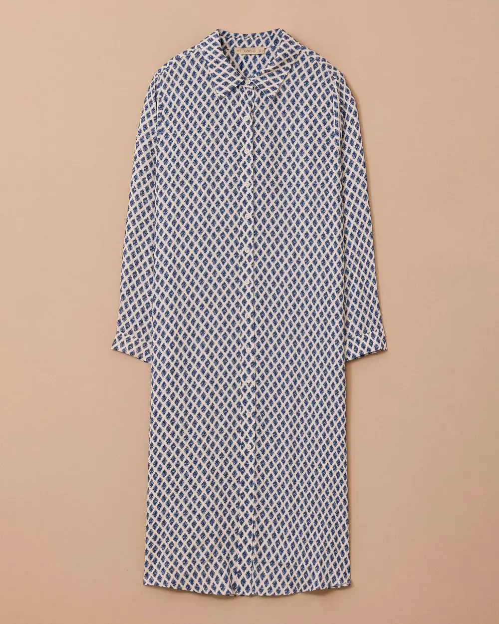 Plus Size Patterned Pocket Tunic