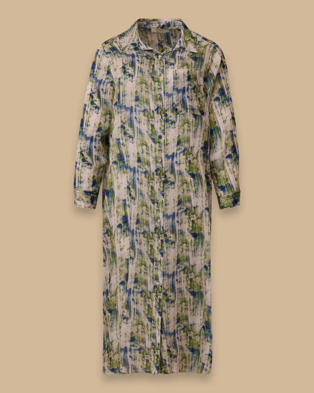 Büyük Beden Çiçek Desenli Uzun Tunik