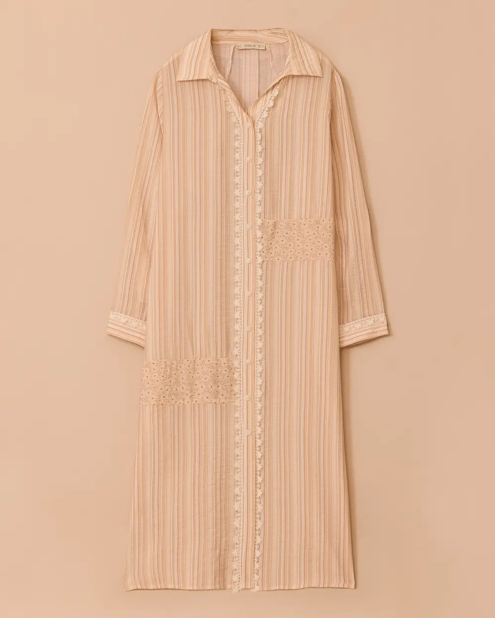 Plus Size Lace Detailed Long Tunic