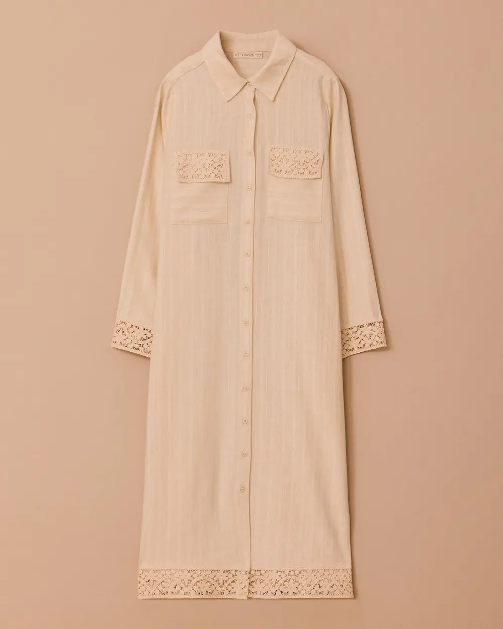 Plus Size Lace Detailed Long Tunic