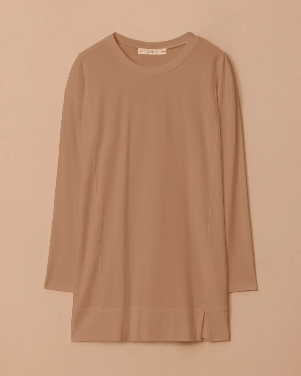 Plus Size Basic Tunic with Slit Detail