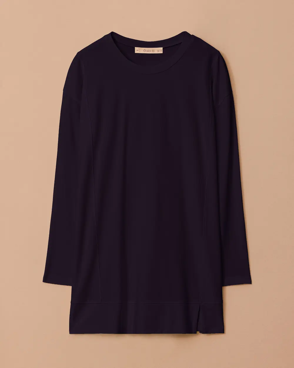 Plus Size Basic Tunic with Slit Detail