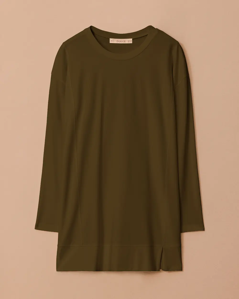 Plus Size Basic Tunic with Slit Detail