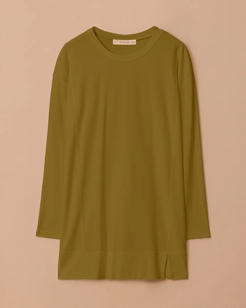 Plus Size Basic Tunic with Slit Detail