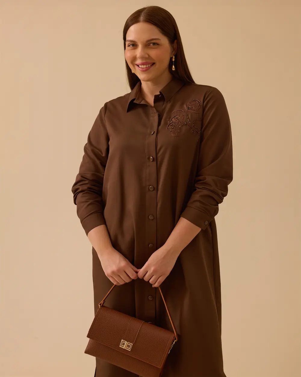 Plus Size Bocuk Detailed Tunic