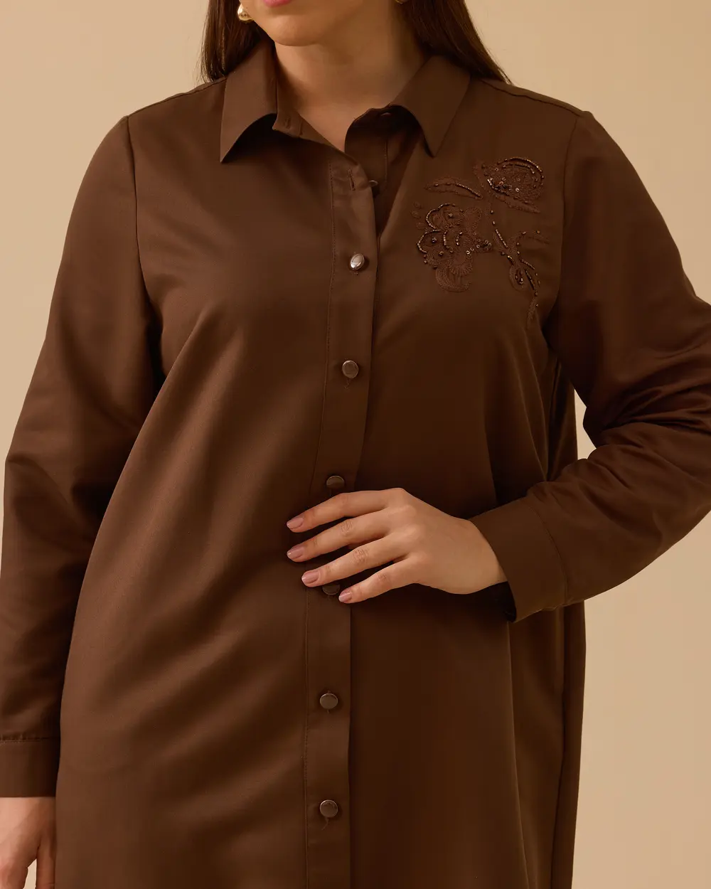 Plus Size Bocuk Detailed Tunic